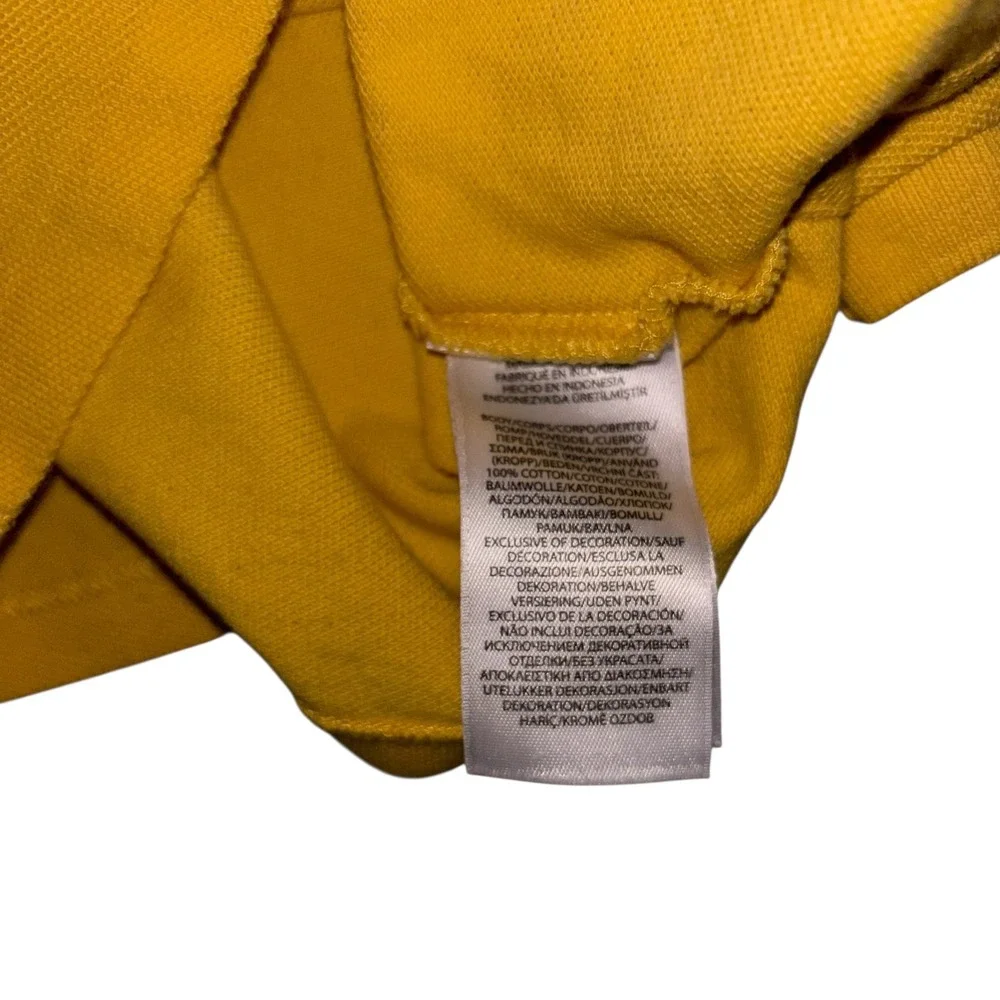 Ralph Lauren Kids Yellow Short Sleeve Pique Polo Shirt Blue Pony Logo‎ Size 6M